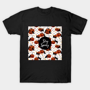 Stay Spooky - cats & pumpkins T-Shirt